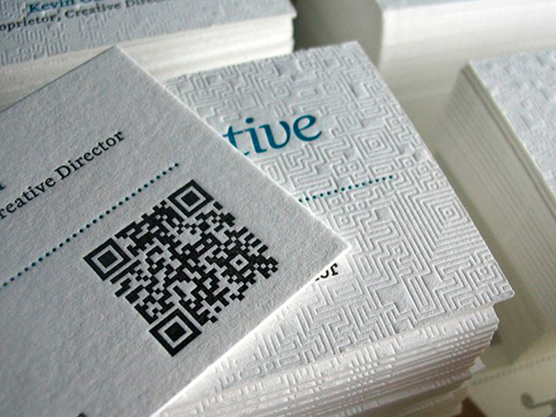 визитки с qr кодом
